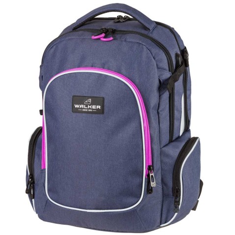 Študentský batoh Walker Campus Evo Blue Ivy/Pink