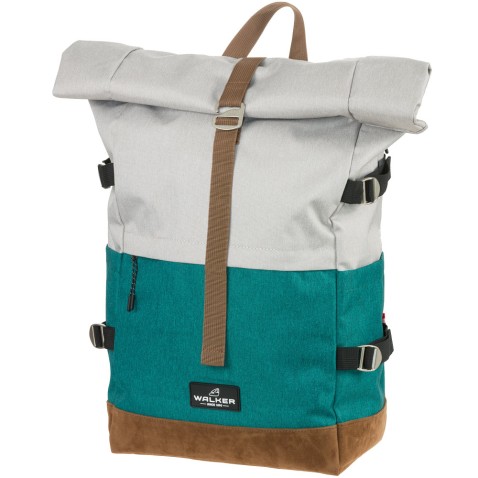 Mestský batoh Walker Roll-up Two Grey/Emerald