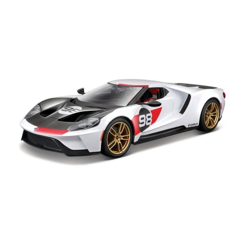 Maisto - 2021 Ford GT Heritage, biela, 1:18