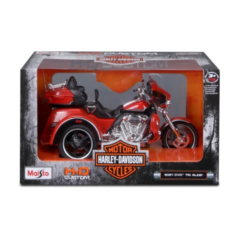 Maisto - H-D Trikes - 2021 CVO Tri Glide, metalická oranžová, 1:12