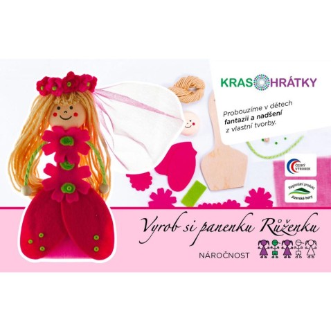 Krasohrátky kreatívny set bábika Ruženka