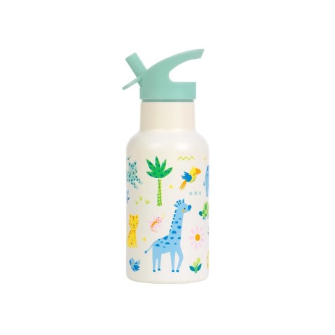 A Little Lovely Company – nerezová fľaša na pitie, 350 ml – džungľa