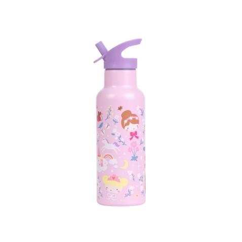 A Little Lovely Company – nerezová fľaša na pitie, 500 ml – princezné