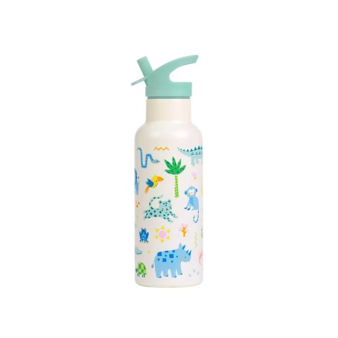 A Little Lovely Company – nerezová fľaša na pitie, 500 ml – džungľa