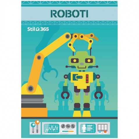 Omaľovanky A5 ROBOTI