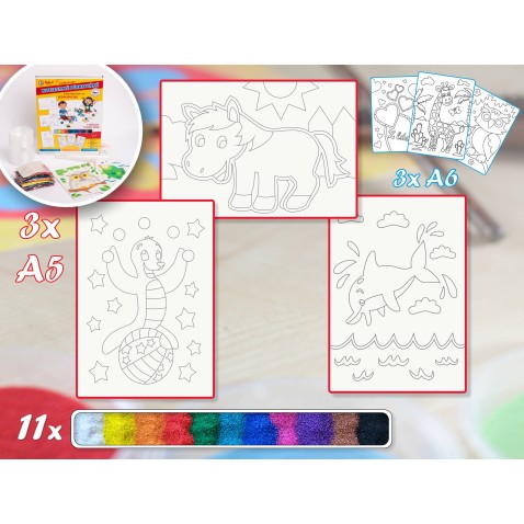 Základná sada JEDNODUCHÁ 2 - Farebné pieskovanie obrázkov