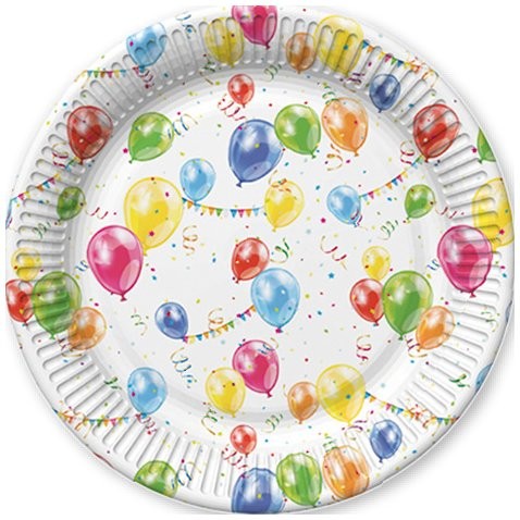 Párty taniere 18 cm balóniky malé, 8 ks