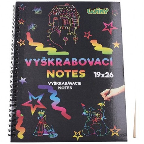 Vyškrabávací notes 892007, 26 x19 cm, 10listov