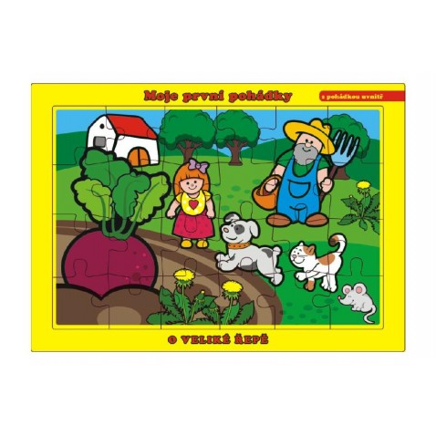 Puzzle doskové O Veliké repe 26x17cm 24 dielikov Moje prvé rozprávky