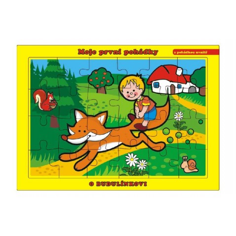 Puzzle doskové O Budulínka 26x17cm 24 dielikov Moje prvé rozprávky