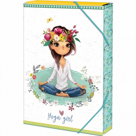 Box na zošity A4 Yoga Girl