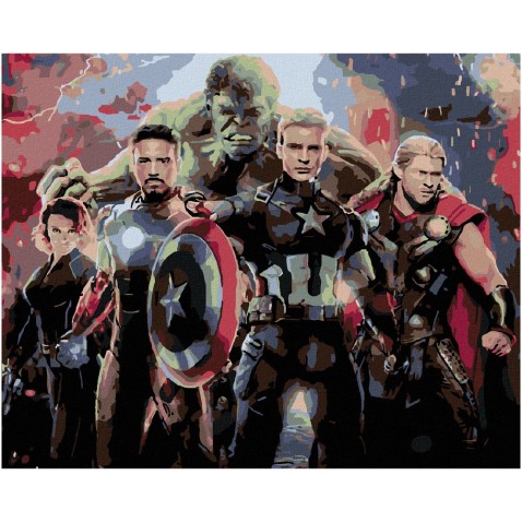Maľovanie podľa čísel - AVENGERS ENDGAME