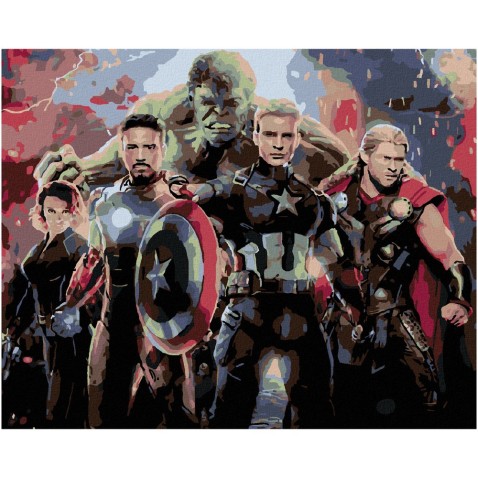 Maľovanie podľa čísel - AVENGERS ENDGAME