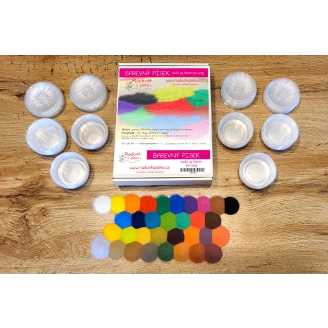 Farebný piesok - mega sada 33x40g