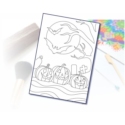 Maľovanie pieskom šablóna A4 cintorín