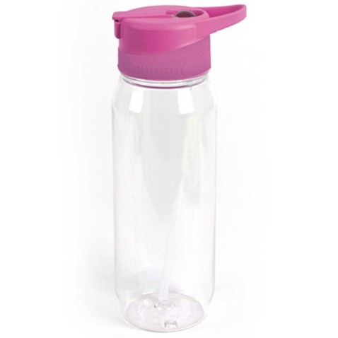 Fľaša na pitie so slamkou 0,5l Ružová