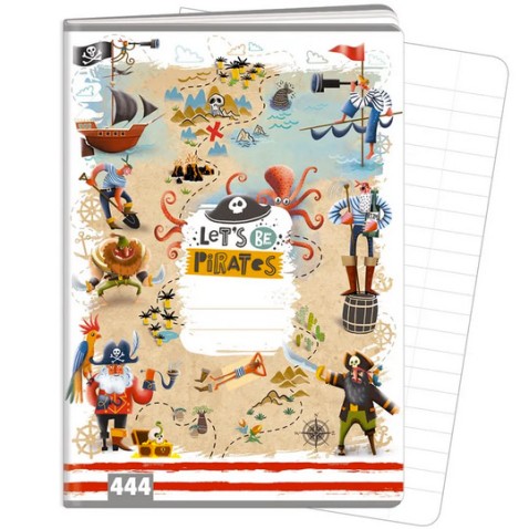 Školský zošit A4 Let’s be Pirates 444