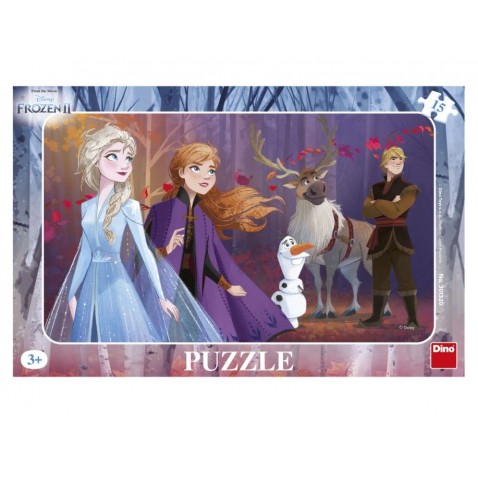 Puzzle doskové Ľadové kráľovstvo II / Frozen II 15 dielikov