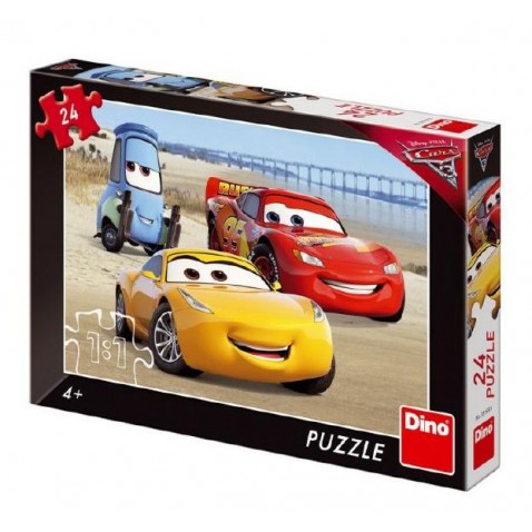 Puzzle Cars / Autá na pláži 24 dielikov 26x18 cm