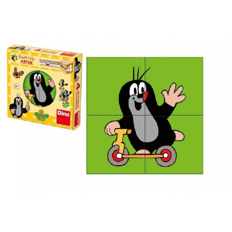 Kocky kubus 4ks Krtko drevo