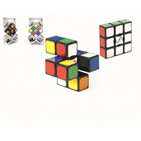 Rubikova kocka hlavolam EDGE 3x3x1 plast 6x6x2cm na karte