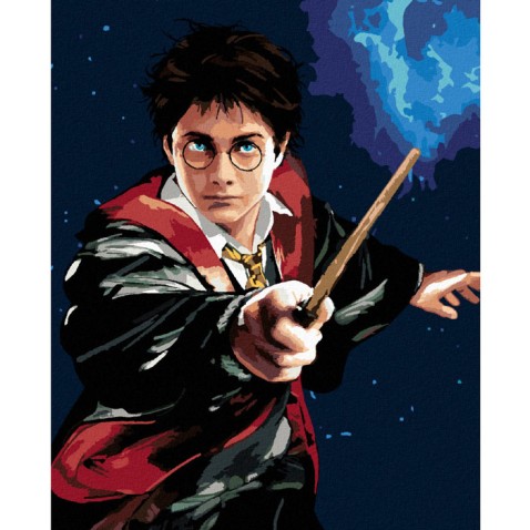 Zuty Maľovanie podľa čísel na ráme - HARRY POTTER A kúzelnická palička