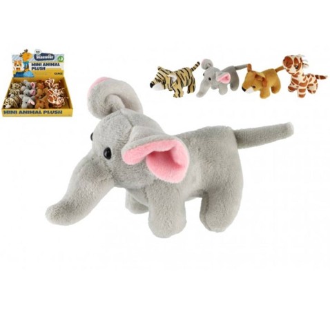 Zvieratko safari/ZOO plyš 10-15cm 4 druhy 3m+
