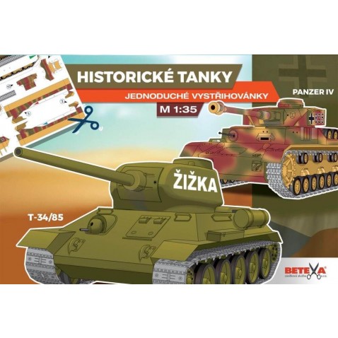 Vystrihovačky Historické tanky