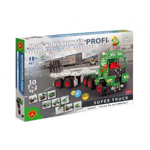 Malý konštruktér Profi Super Truck Ťahač kov 867ks stavebnice