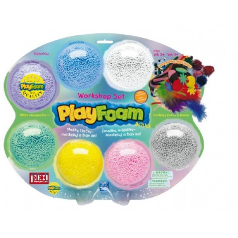 PlayFoam plastelína guličková s doplnkami 7 farieb