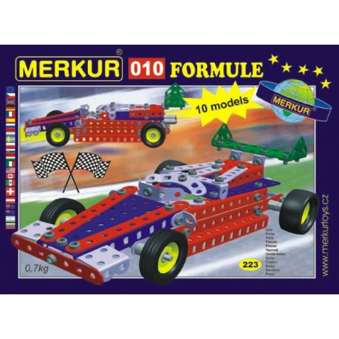 Stavebnica MERKUR 010 Formula 10 modelov 223 ks