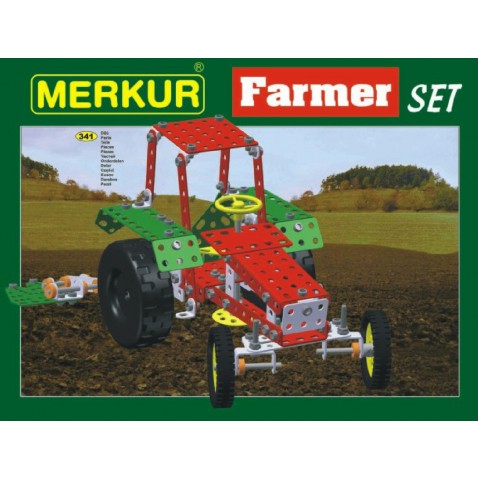 Stavebnica MERKUR Farmer Set 20 modelov 341ks