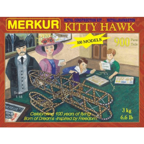 Stavebnica MERKUR Kitty Hawk 100 modelov 900ks