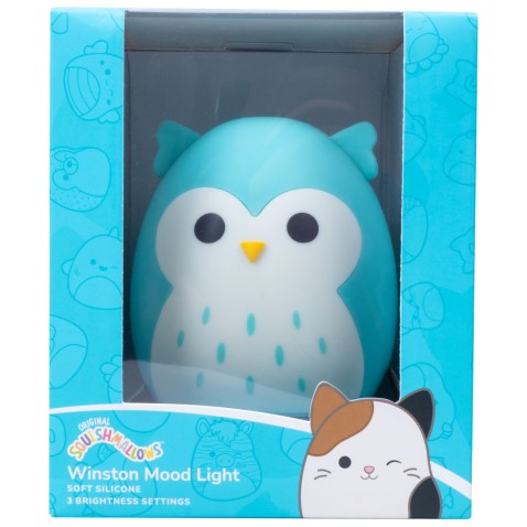 Squishmallows FIZZ Dekoratívne osvetlenie - Sova Winston