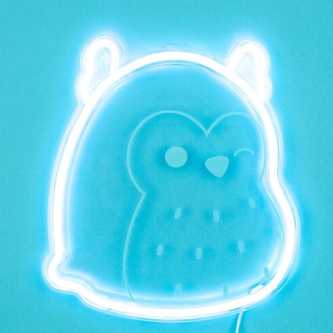 Squishmallows FIZZ Neónové svetlo - Sova Winston