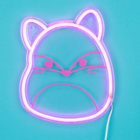 Squishmallows FIZZ Neónové svetlo - Líška Fifi