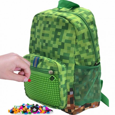 Pixie Crew detský batoh Minecraft zelený