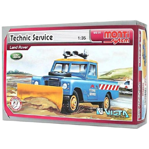 Stavebnica Monti 01 Technik Service Land Rover 1:35