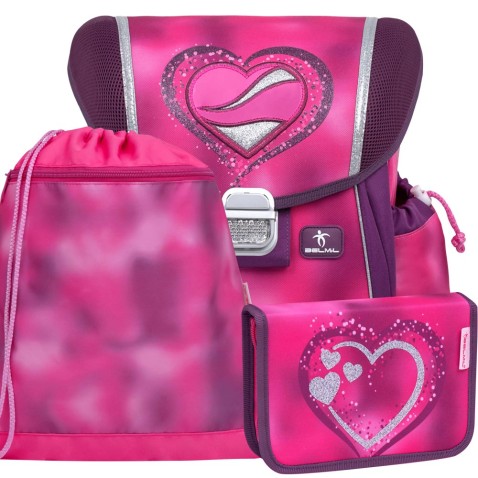 Školský ruksak BELMIL 403-13 Shiny pink - SET