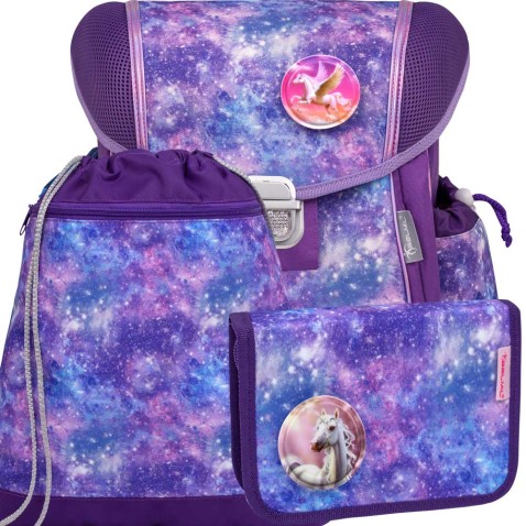 Školský batoh BELMIL 403-13 Violet Universe - SET