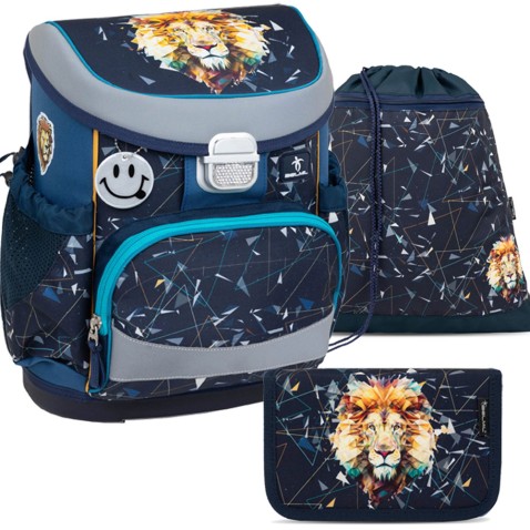 Školská taška pre prváka Belmil MiniFit 405-33 Lion set