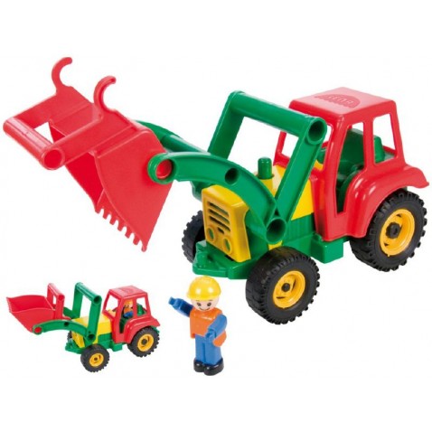 Auto traktor/nakladač aktívny, s lyžicou 35cm od 24 mesiacov