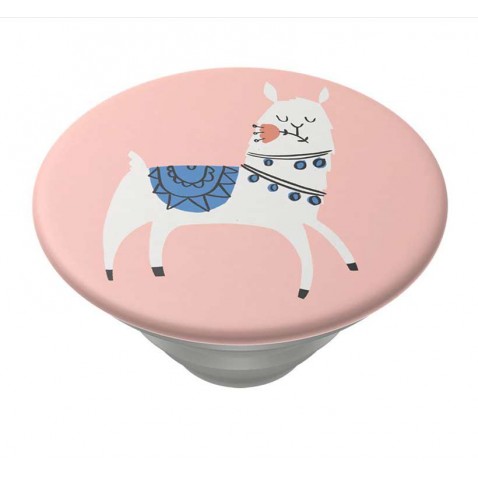 PopSockets PopTop Gen.2, Loyal Llama Lover, lama na ružovom pozadí, výmenný vršok