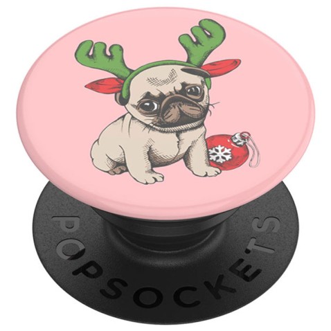 PopSockets PopGrip Gen.2, Holiday Pug, vianočný mopslík