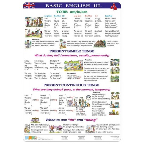 Tabuľka prehľad Basic English III.