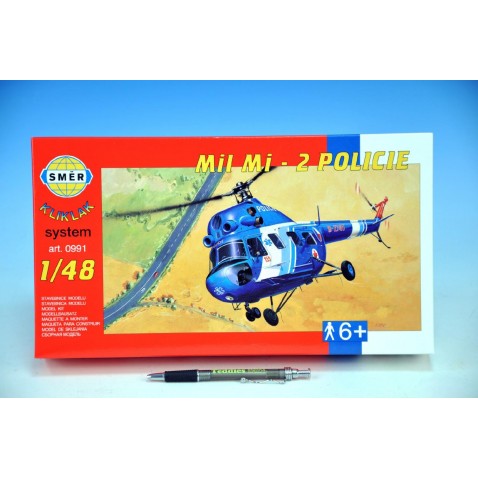 Model Kliklak Vrtuľník Mil Mi 2 - Polícia 27,6x30cm