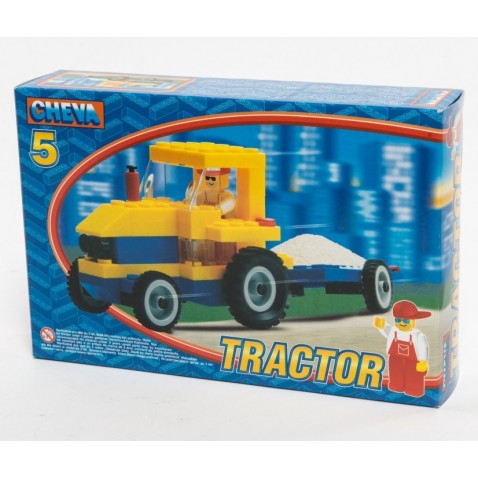 Stavebnica Cheva 5 Traktor s vlekom 84ks