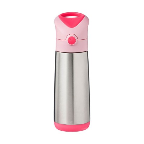 Termoska na pitie so slamkou 500 ml - flamingo fizz