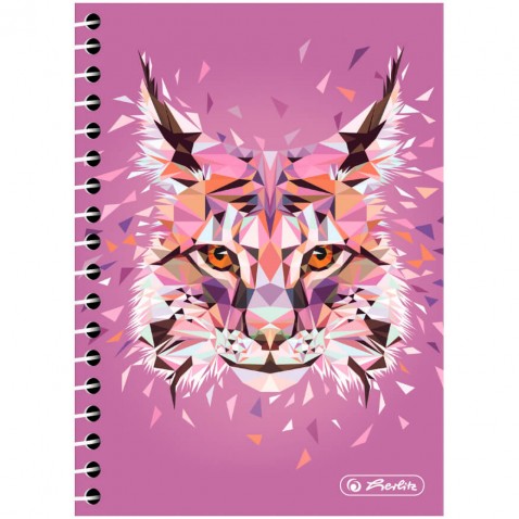 Špirálový blok 10x14cm Wild Animals Rys