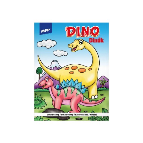 Omaľovánky A4 Dino